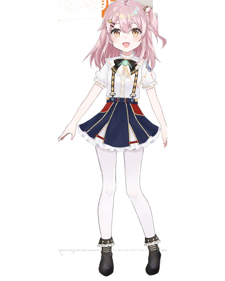 永雏塔菲的 1883 学生制服全身立绘